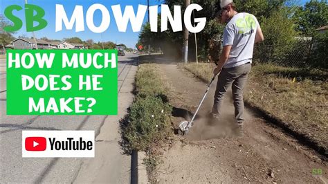 How Much Does Sb Mowing Make On Youtube Youtube