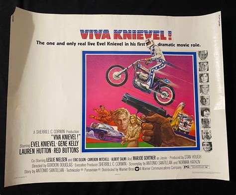 Viva Knievel Original Half Sheet Poster 1977 Evel Knievel: (1977 ...