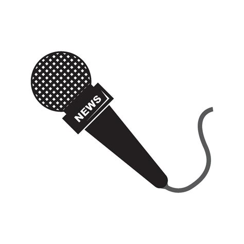 News Microphone Logo 39613798 Vector Art At Vecteezy