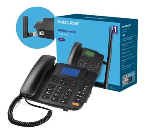 Telefone Rural De Mesa Re502 Quadriband 2g Dual Multilaser Frete grátis