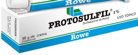 Sulfadiazina De Plata Protosulfil Rowe Crema X Gr