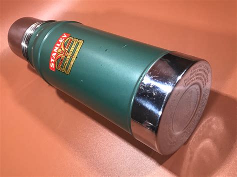 Vintage Stanley Super Vac Green Thermos N Dated Made Etsy