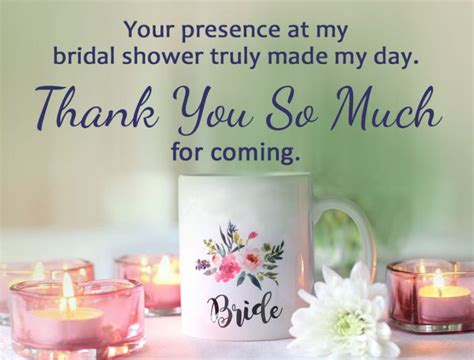 50+ Bridal Shower Thank You Messages - WishesMsg