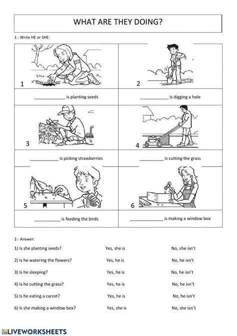 Present Continuous Ficha Interactiva Actividades Interactivas Fichas Images