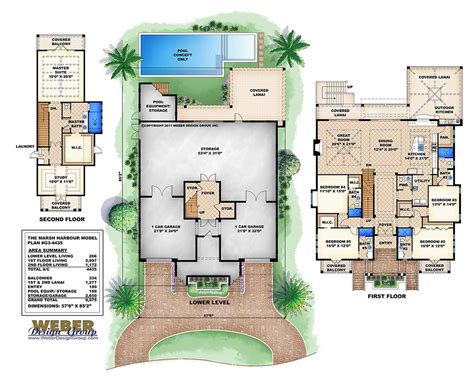 Three Story House Plans with Photos - Contemporary, Luxury Mansions