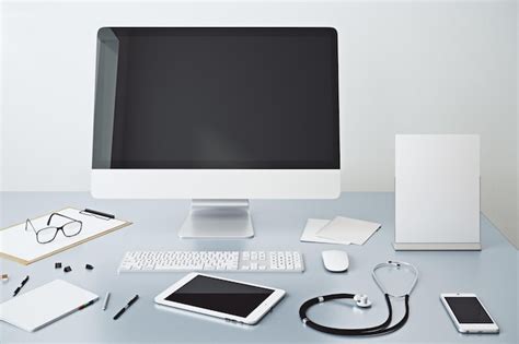 premium photo doctors desktop