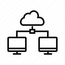 Network, share, shared drive, shared files, shared folder icon ...