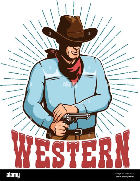 Wild West Cowboy Stock Vector Images Alamy