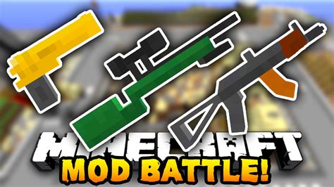 Minecraft Epic Gun Mod Battle Minecraft Flan S Mod W Prestonplayz