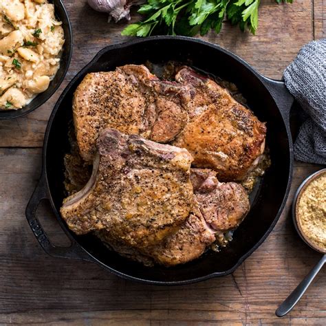 Maple Mustard Glazed Pork Chops Recipe Farm Flavor Recipe