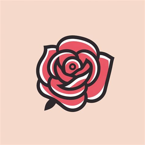 Premium Vector A Beautiful Rose Logo