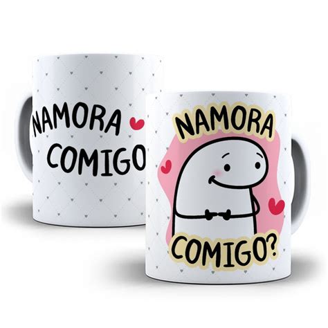 Caneca Florks 325ml Namora Comigo Elo7 Produtos Especiais