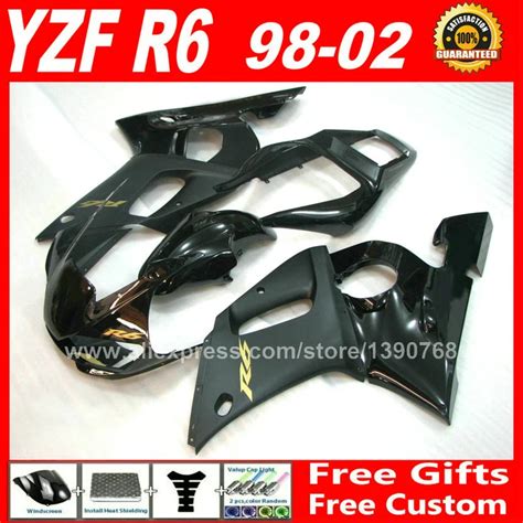 Kit De Car Nage Pour Moto Yamaha Yzf R Pi Ces En Plastique Noir Mat Et