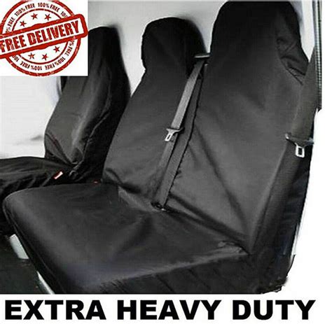 21 Heavy Duty Waterproof Black Van Seat Covers For Ford Transit Mk6 Mk7 Mk8 Uk Ebay