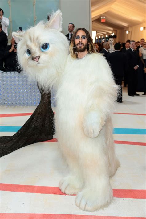 Doja Cat And Jared Leto Dressed Up Like Karl Lagerfeld’s Cat For The Met Gala Cnn