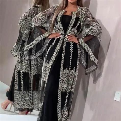 Ropa Tnica Abaya Dubai Vestido Musulm N De Lujo De Clase Alta