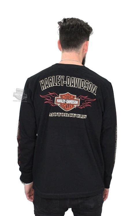 Harley Davidson Camiseta Manga Longa Original Malha Grossa R 239 00