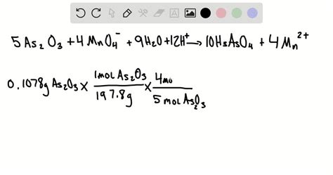 SOLVED A KMnO Aq Solution Is To Be Standardized By Titration Against