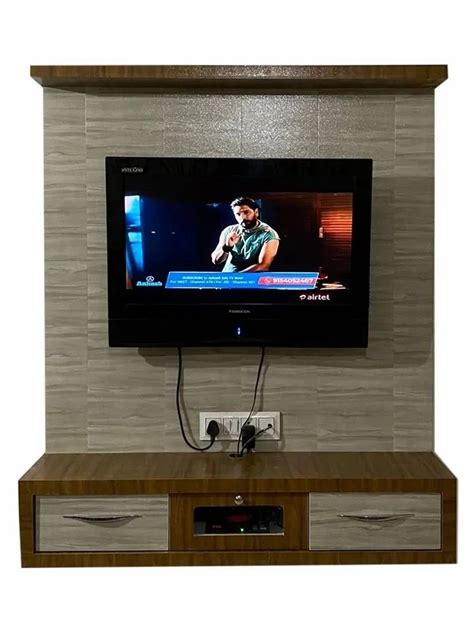 Brown Wooden Rectangular TV Unit For Home At Rs 550 Sq Ft In Ahmedabad