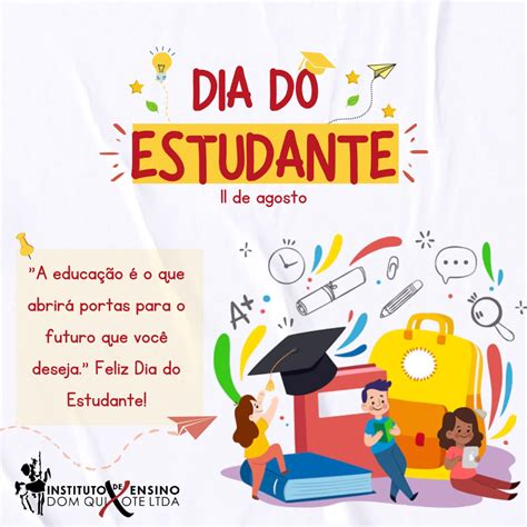 Feliz Dia Do Estudante Png - Feliz Dia do Estudante - Instituto de Ensino Dom Quixote - Valença do ...
