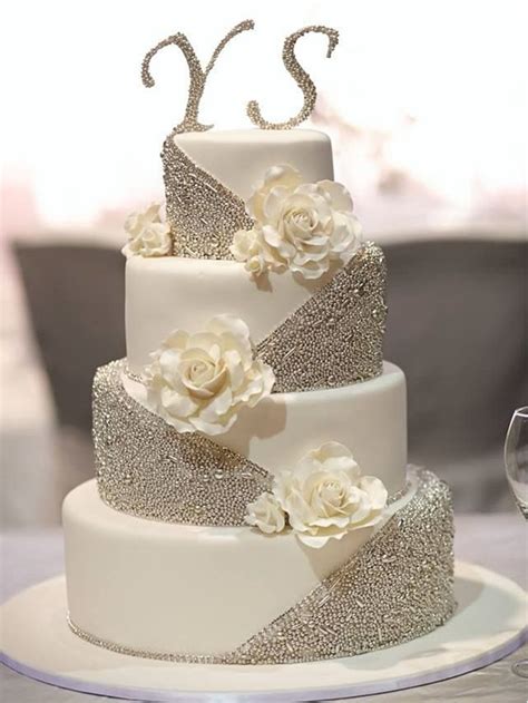 25 Fabulous Wedding Cake Ideas With Pearls Blog