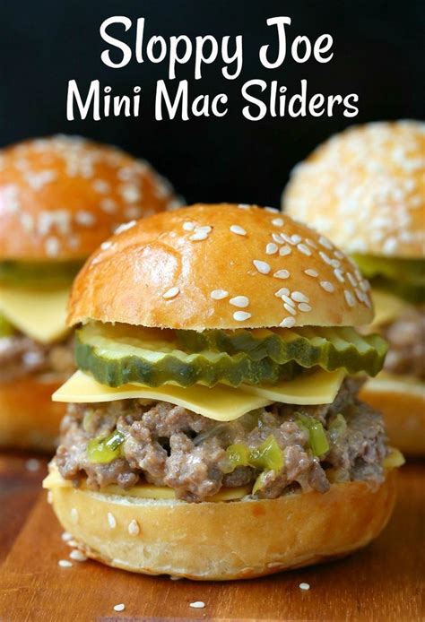 These Sloppy Joe Mini Mac Sliders Taste Just Like A Bite Sized Big Mac