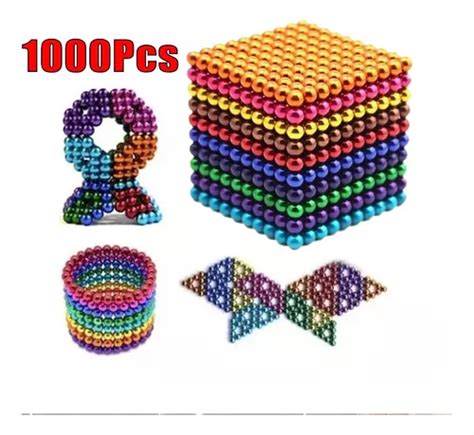 Juego Imanes Multicolor Juego Cubo M Gico Bolas Magn Cuotas Sin