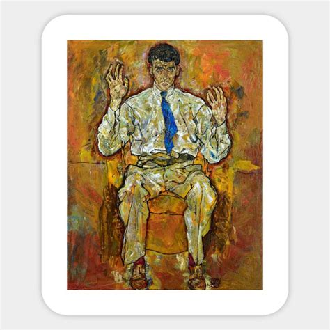 Egon Schiele Portrait of Paris von Gütersloh by pdpress Art prints