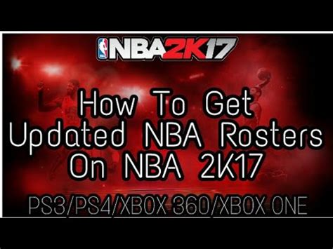 How To Get Updated Nba K Rosters On Nba K Ps Ps Xbox Xbox