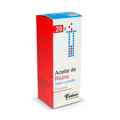 Aceite De Ricino Sabor Frutilla 20 G Valma FaltasYa