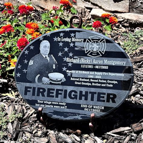 Firefighter Memorial Cross Etsy