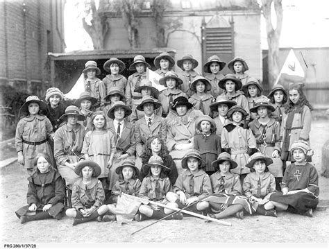 A Group Of Girl Guides At Unley South Australia • Photograph • State