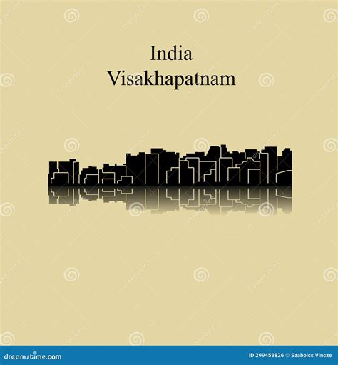 Visakhapatnam India City Silhouette Stock Illustration Illustration