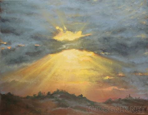 Картина Закат. Размеры: 50x40, Год: 2014, Цена: 3000 рублей Художник ...