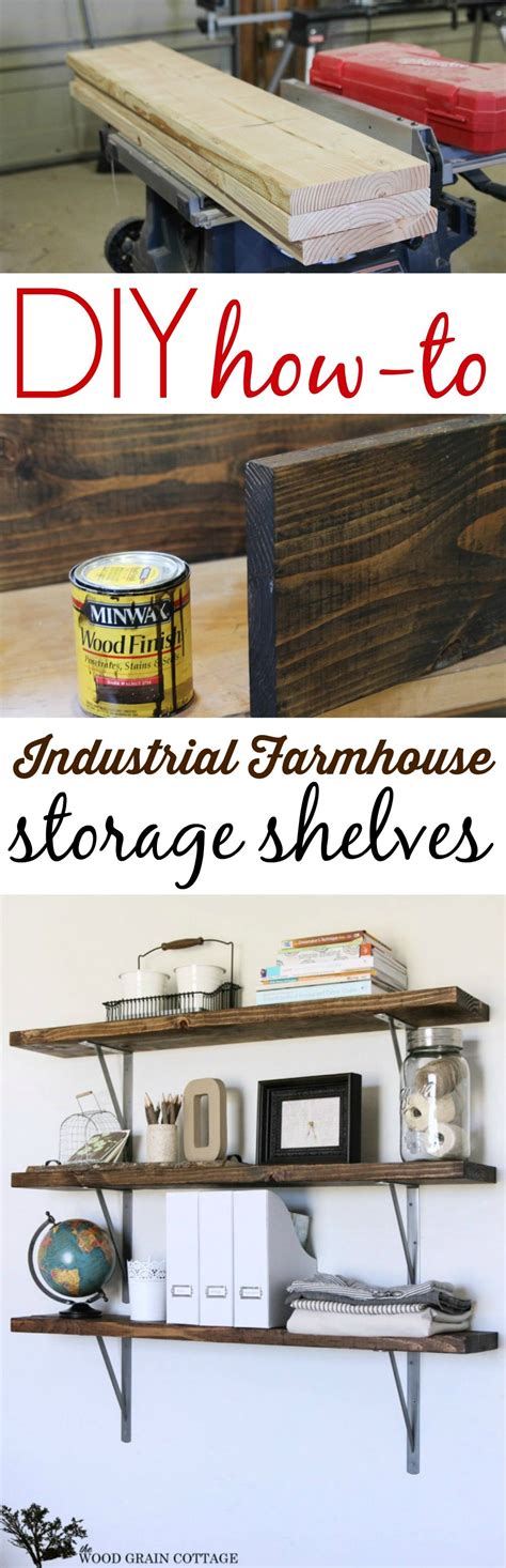 Farmhouse Flair Diy Wood Storage Shelf How To Diy Wood Shelves