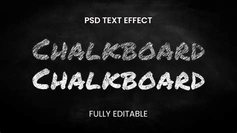 Free Chalk Text Effect Freegraphica
