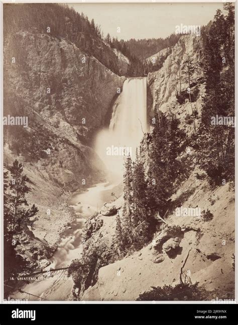 Great Falls of the Yellowstone, 1872, Yellowstone National Park, by ...