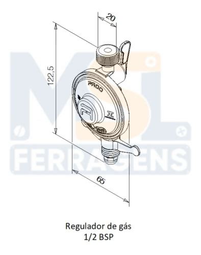 Regulador Gás De Cozinha Zm Rosca 5 8 Tubo Cobre Abs Pado MercadoLivre