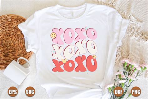 Xoxo Retro Valentines Day Sublimation Graphic By Five Star Crafting