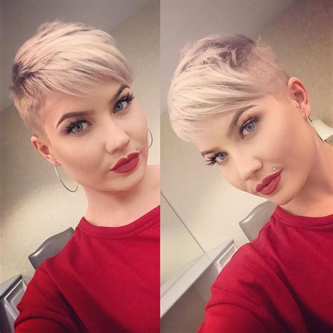 Blonde Haircuts Short Pixie Haircuts Pixie Hairstyles Short Hair Cuts Cool Hairstyles Short