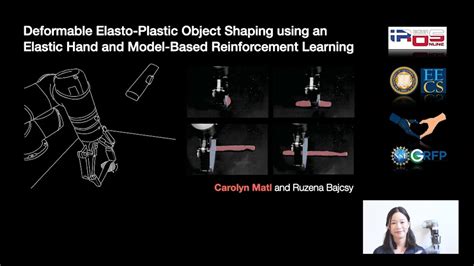 Deformable Elasto Plastic Object Shaping Using An Elastic Hand Model