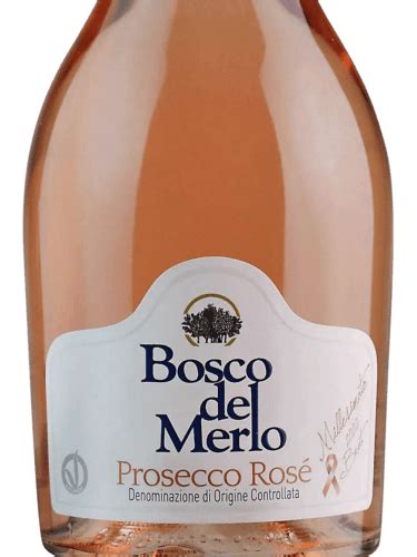 Bosco del Merlo Prosecco Rosé Millesimato Vivino US