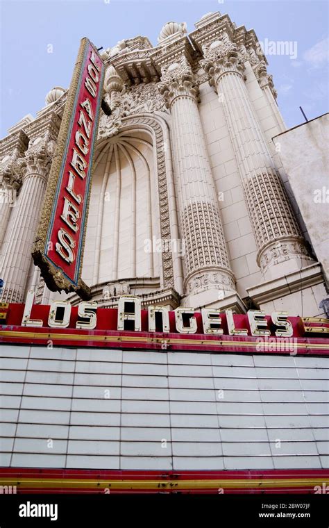 Los Angeles Theater in the historic Broadway theater in downtown Los ...