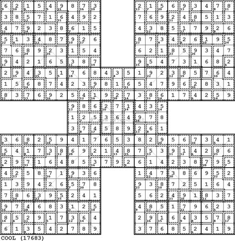 Diagonal Killer Samurai Sudoku X Thanks To My Facebook Group Djape Net