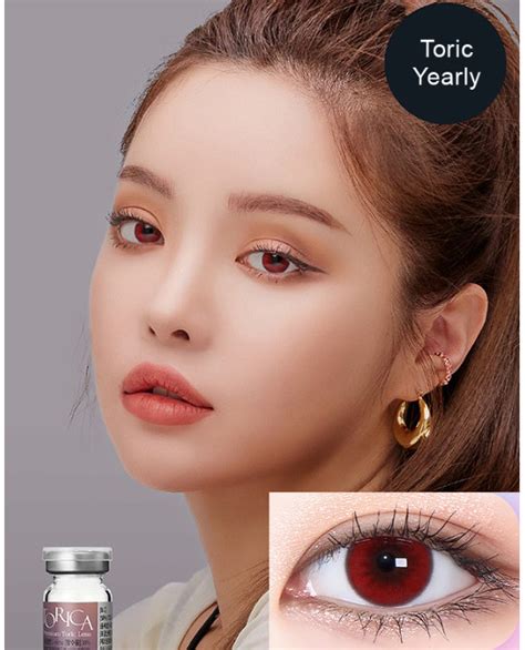 Torica Flexfit Deep Red Toric Colored Contacts Lens