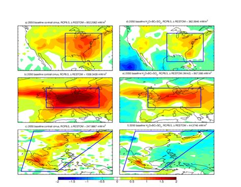 Regional Radiative Forcing In W M −2 Based On The Baseline Emission