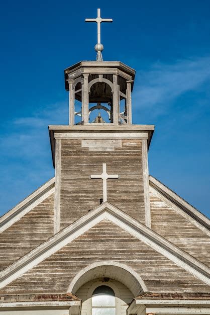 Premium Photo Steeple Bell Tower And Crosses Of St Joseph Catholic