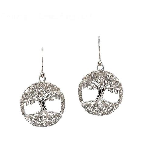 Sterling Silver Tree Of Life Earrings Celtic Earrings