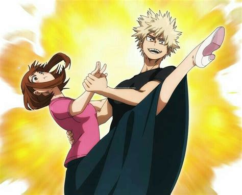 Bakugou Katsuki And Uraraka Ochako Hero Boku No Hero Academia My Hero