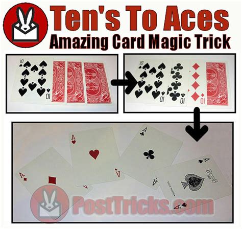 Tens To 4 Aces Packet Card Trick Post Tricks